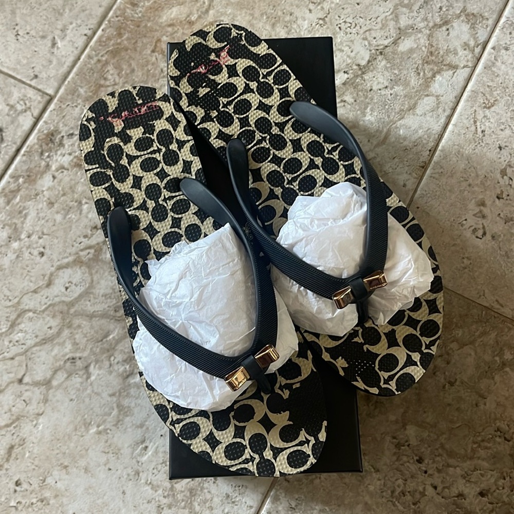 Genuine Coach Flip Flops